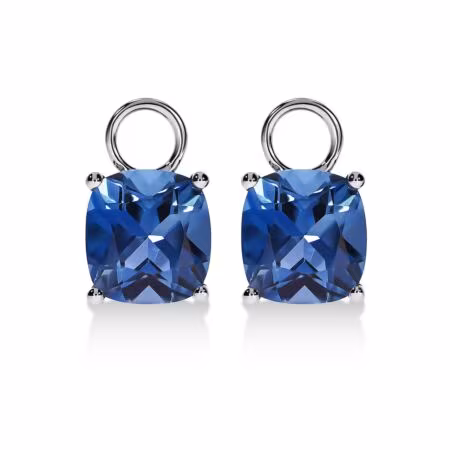 AMAVEO Flair Charms aus Gold, Kissenförmige London Blue Topase 3,80 ct