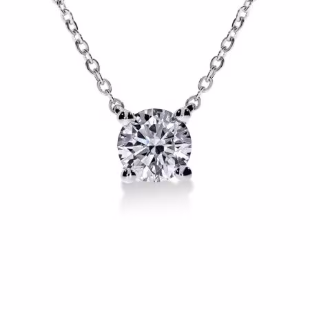 VIRAGO Solitärhalskette aus Gold, Runder Diamant 0,70 ct