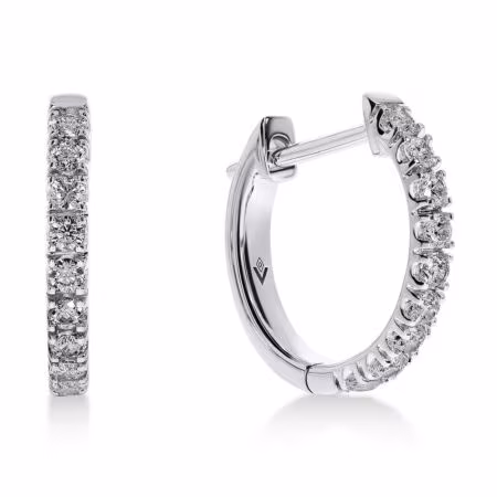 NOVA Creolen aus Gold, Runde Diamanten 0,27 ct