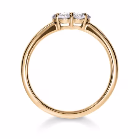 ROSA Cluster-Ring aus Gold, Runde Diamanten 1,05 ct