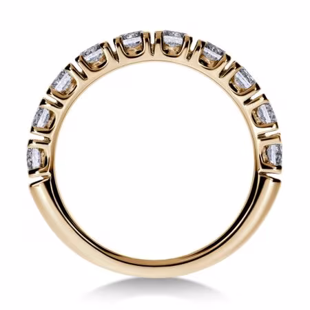 NOVA Memoire-Ring aus Gold, Runde Diamanten 1,30 ct - Halb