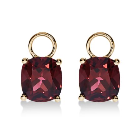 AMAVEO Flair Charms aus Gold, Kissenförmige Rhodolith Granate 4,10 ct