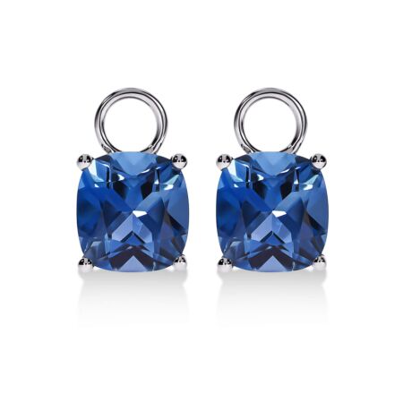 AMAVEO Flair Charms aus Gold, Kissenförmige London Blue Topase 3,80 ct