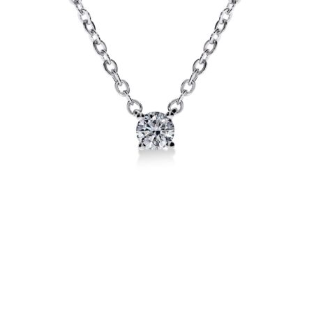 VIRAGO Solitärhalskette aus Gold, Runder Diamant 0,10 ct
