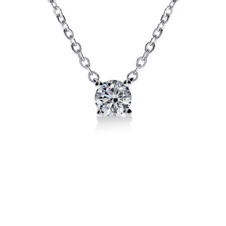 VIRAGO Solitärhalskette aus Gold, Runder Diamant 0,25 ct