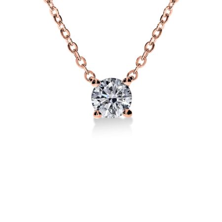 VIRAGO Solitärhalskette aus Gold, Runder Diamant 0,35 ct