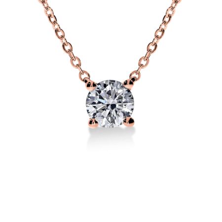VIRAGO Solitärhalskette aus Gold, Runder Diamant 0,60 ct
