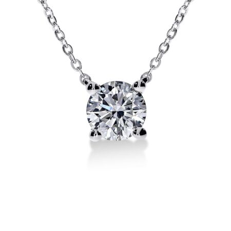 VIRAGO Solitärhalskette aus Gold, Runder Diamant 1,00 ct