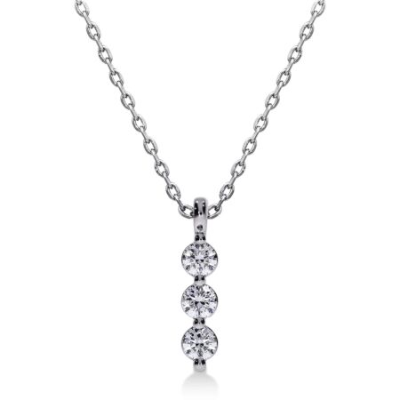 TERES TRIO Memoire-Anhänger aus Gold, Runde Diamanten 0,30 ct