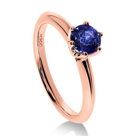 FIDELIS Solitärring aus Gold, Blauer Saphir 0,70 ct