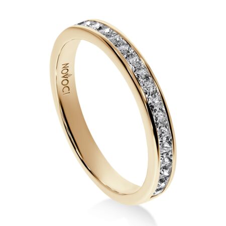 GRATA Memoire- Ring  aus Gold, Prinzess-Diamanten 0.51 ct - Halb