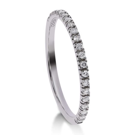 NOVA Memoire-Ring aus Gold, Runde Diamanten 0,21 ct - Halb