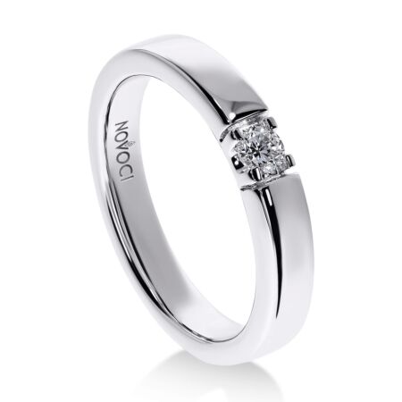 NOVA Memoire-Ring aus Gold, Runder Diamant 0,10 ct