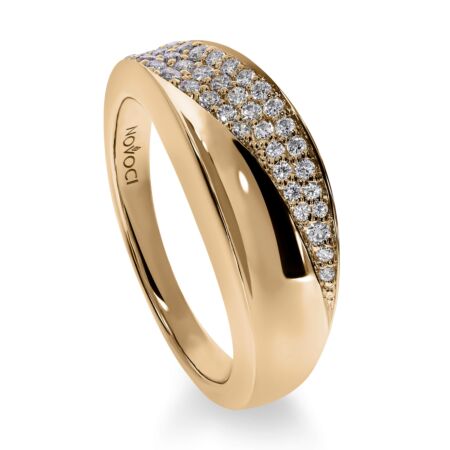 THE BOB Shaggy Ring aus Gold, Runde Diamanten 0,31 ct