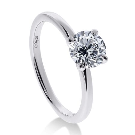 ELEGANZ Solitärring aus Gold, Runder Diamant 1,00 ct