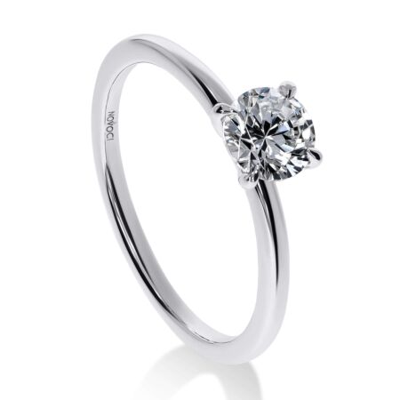 ELEGANZ Solitärring aus Gold, Runder Diamant 0,60 ct