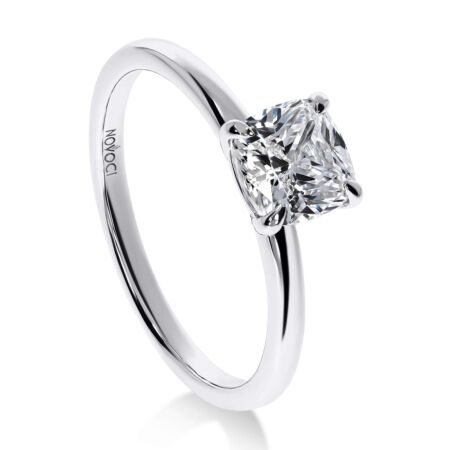 ELEGANZ Solitärring aus Gold, Kissen-Diamant 1,00 ct