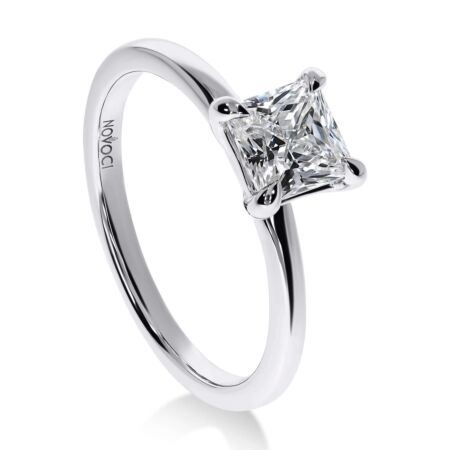 ELEGANZ Solitärring aus Gold, Prinzess-Diamant 1,00 ct