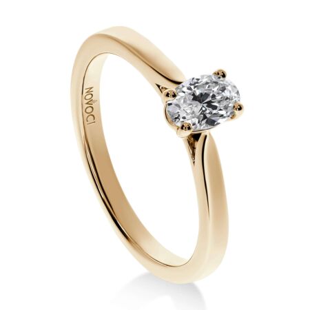 VIRAGO Solitärring aus Gold, Ovaler Diamant 0,50 ct