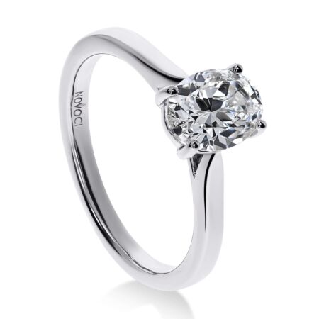 VIRAGO Solitärring aus Gold, Ovaler Diamant 1,00 ct