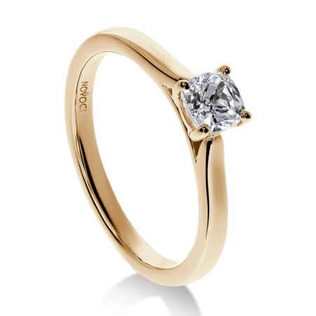 VIRAGO Solitärring aus Gold, Kissen-Diamant 0,50 ct