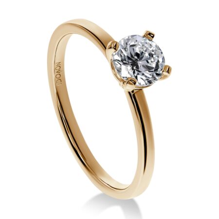 LIVIA Solitärring aus Gold, Runder Diamant 0,70 ct