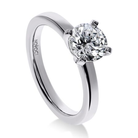 LIVIA Solitärring aus Gold, Runder Diamant 1,50 ct