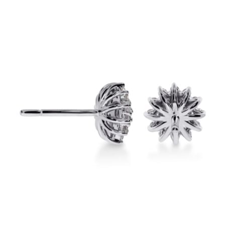 NOVOCI GAZANIA Cluster Earrings - Weißgold G-VS1 Diamanten