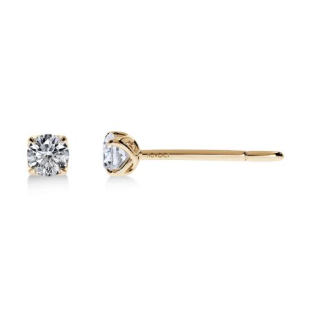 ELEGANTIS Solitärohrringe aus Gold, Runde Diamanten 0,30 ct