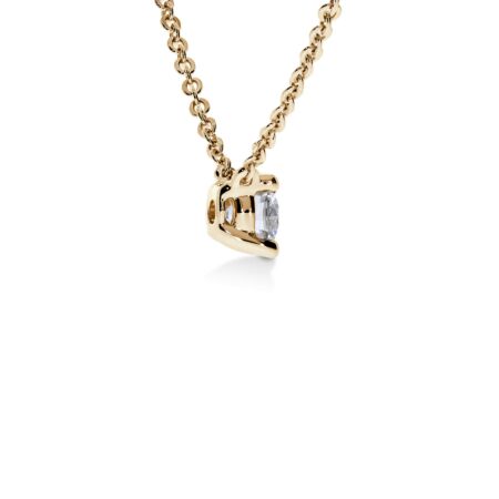 VIRAGO Solitärhalskette aus Gold, Runder Diamant 0,30 ct