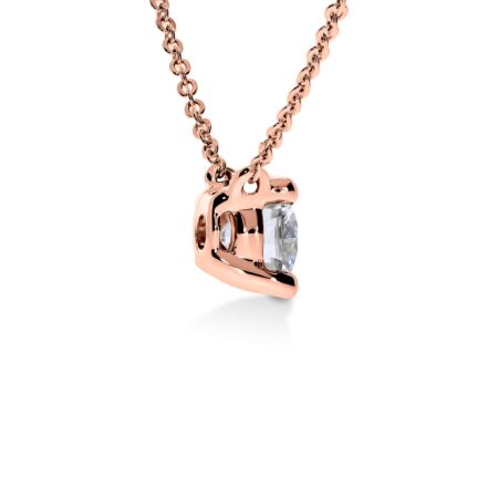 VIRAGO Solitärhalskette aus Gold, Runder Diamant 0,90 ct