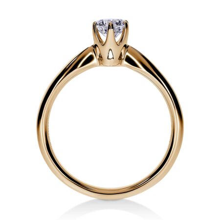 FELIS Solitärring aus Gold, Runder Diamant 0,50 ct