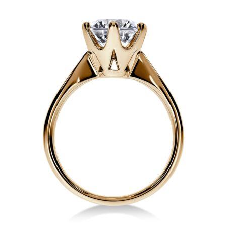 FELIS Solitärring aus Gold, Runder Diamant 2,50 ct