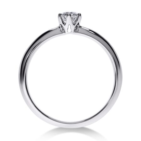 FIDELIS Solitärring aus Gold, Runder Diamant 0,25 ct