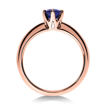 FIDELIS Solitärring aus Gold, Blauer Saphir 0,70 ct