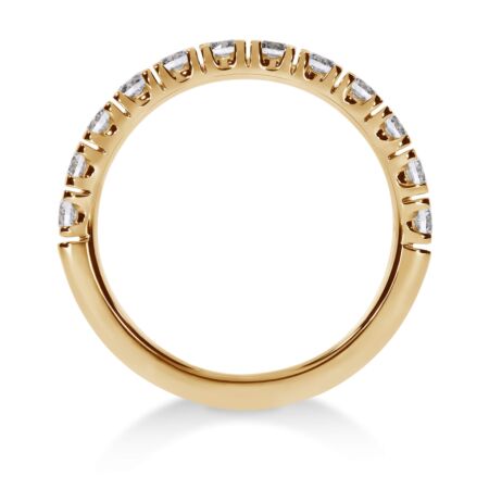 NOVA Memoire-Ring aus Gold, Runde Diamanten 0,72 ct - Halb