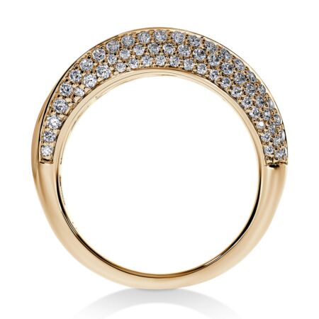 THE BOB Sleek Ring aus Gold, Runde Diamanten 0,84 ct
