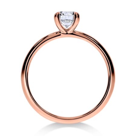 ELEGANZ Solitärring aus Gold, Runder Diamant 0,70 ct