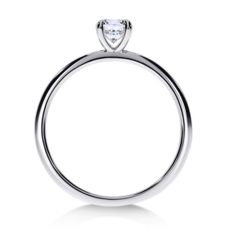 ELEGANZ Solitärring aus Gold, Runder Diamant 0,40 ct