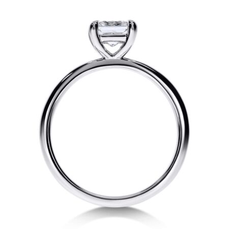 ELEGANZ Solitärring aus Gold, Prinzess-Diamant 1,00 ct