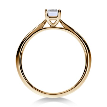 VIRAGO Solitärring aus Gold, Diamant im Smaragdschliff 0,50 ct