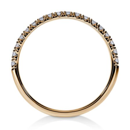 NOVALIS Memoire-Ring aus Gold, Runde Diamanten 0,54 ct - Halb